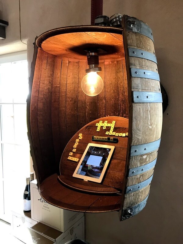 wine-barrel-artwork-and-sign-up-booth-at-tscharkes-in-the-barossa-valley