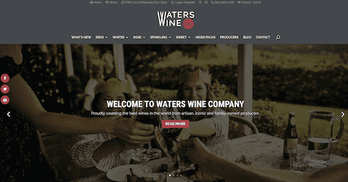 Buy wine online at Waters Wine Co Website