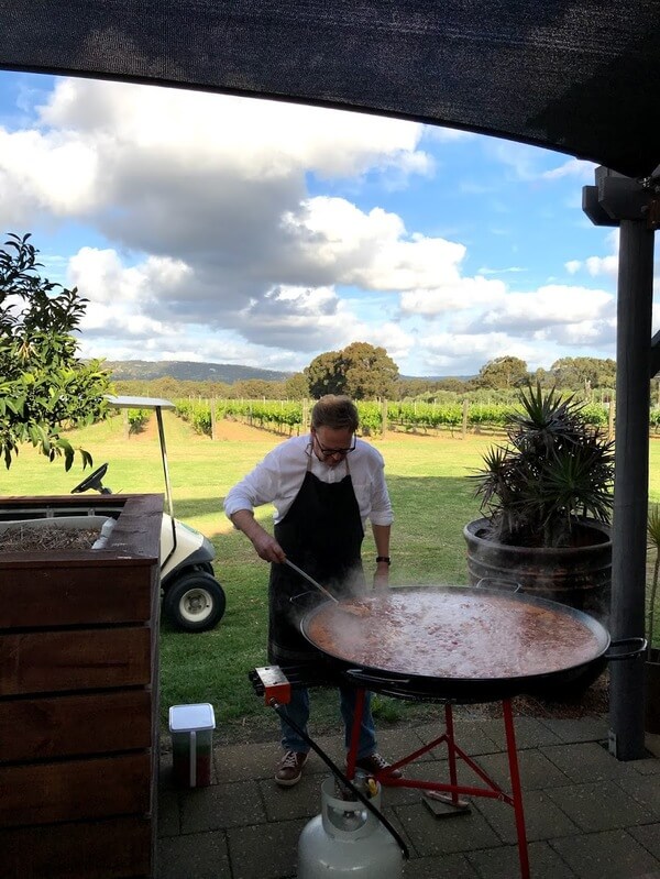 cooking-paella-out-the-back-of-pandemonium-estate