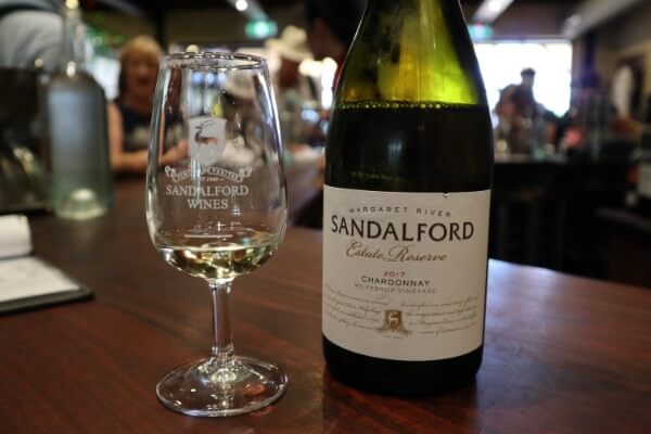 glass-and-bottle-of-estate-reserve-chardonnay-at-sandalford-winery-swan-valley