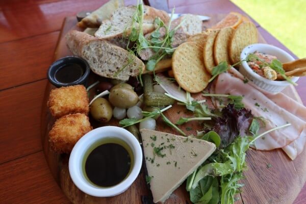 platter-of-food-on-a-wooden-board