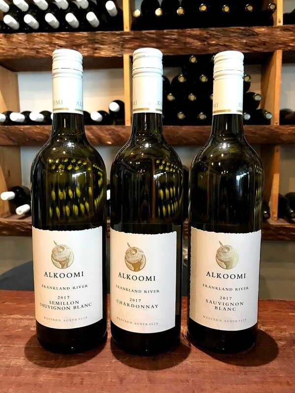 three-bottles-of-alkoomi-winery-white-label-semillon-sauvignon-blanc-chardonnay-and-sauvignon-blanc-frankland-river-in-great-southern