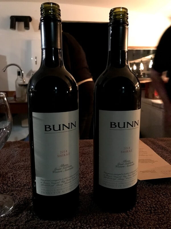 two-bottles-of-bunn-shiraz-at-the-fervor-long-table-dinner
