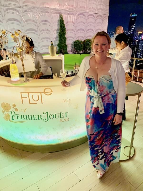 Casey at Flute A Perrier Jouet Champagne Bar Bangkok
