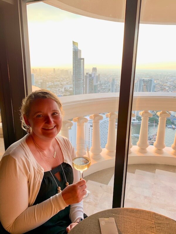 Casey at the Tower Club Lounge at Lebua