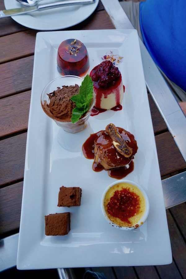Dessert Platter at Toms Cap Vineyard in Gippsland