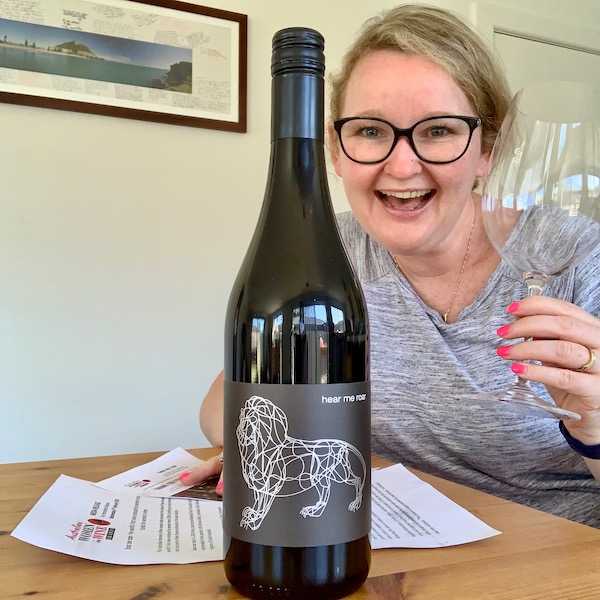 Digging into a bottle of hear me roar 2018 shiraz to support women in the wine industry
