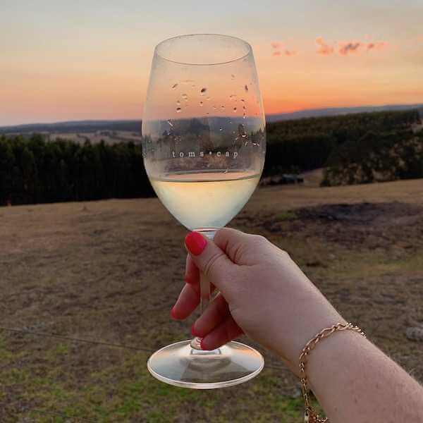 Toms Cap Vineyard Retreat in Gippsland at Sunset
