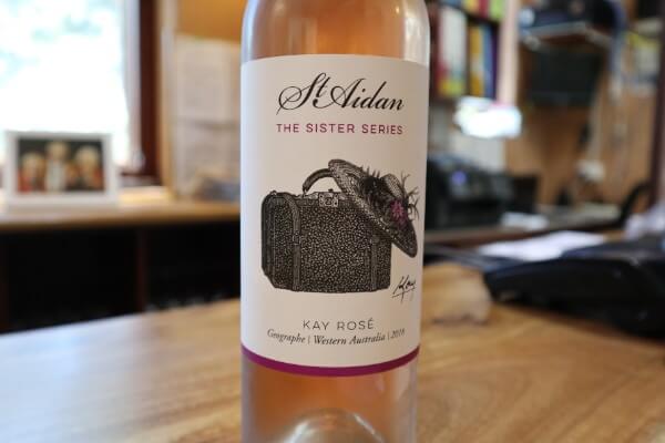 bottle of the sister serieskay rose at st aidan winery
