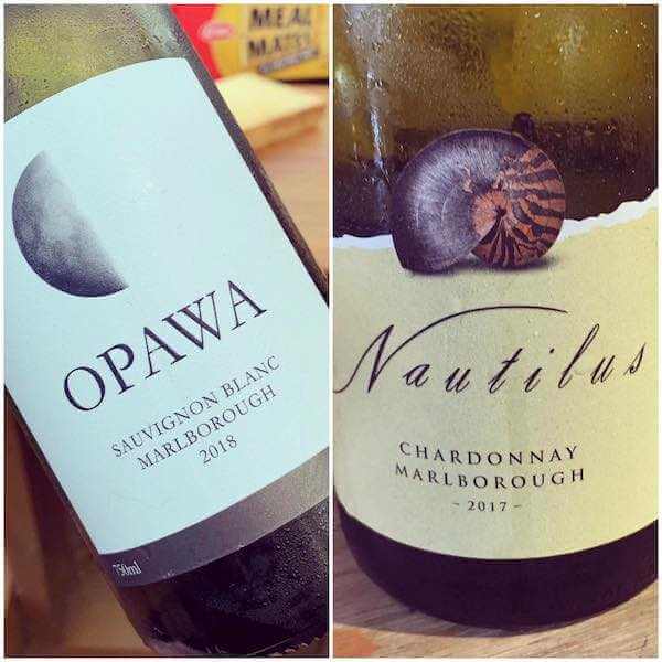 Opawa Sauvignon Blanc and Nautilus Chardonnay