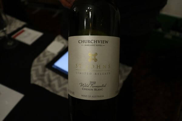 bottle of churchview st johns wild fermented chenin blanc at city wine yagan square perth
