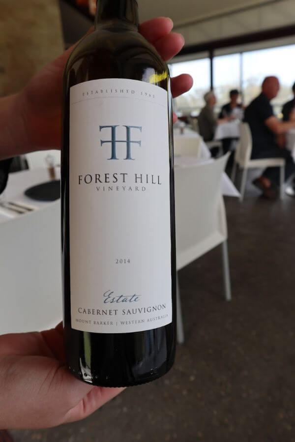 bottle of forest hill vineyard estate 2014 cabernet sauvignon