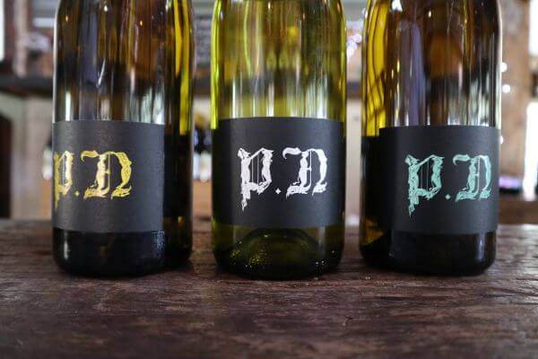 new wine bottles and labels at paul nelson vineyard on scotsdale road denmark wine region