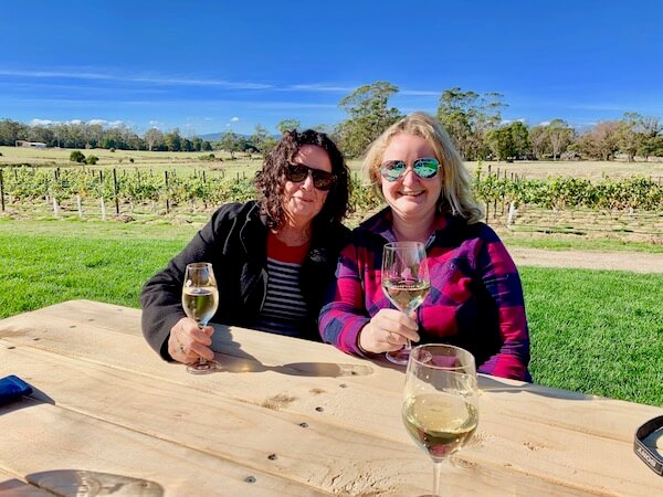 Casey & Pauline at Cabbage Tree Wines - Tamar Valley, Tasmania