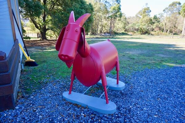 Goat statue at Goaty Hill Wines - Tamar Valley, Tasmania