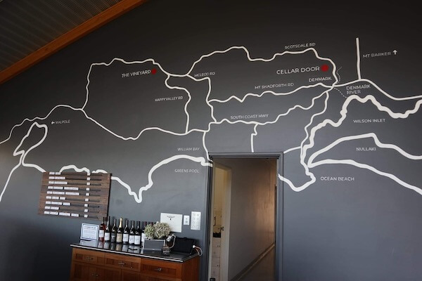 Map of Silverstream Wines cellar door and vineyard location