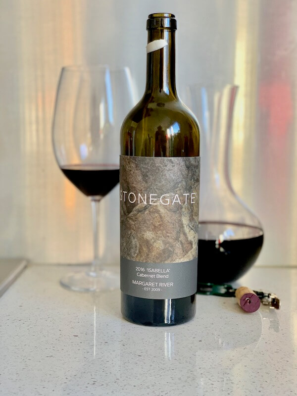 Stonegaze Vineyard 2016 Isabella Cabernet Blend - Margaret River - Decanter and Wine Glass