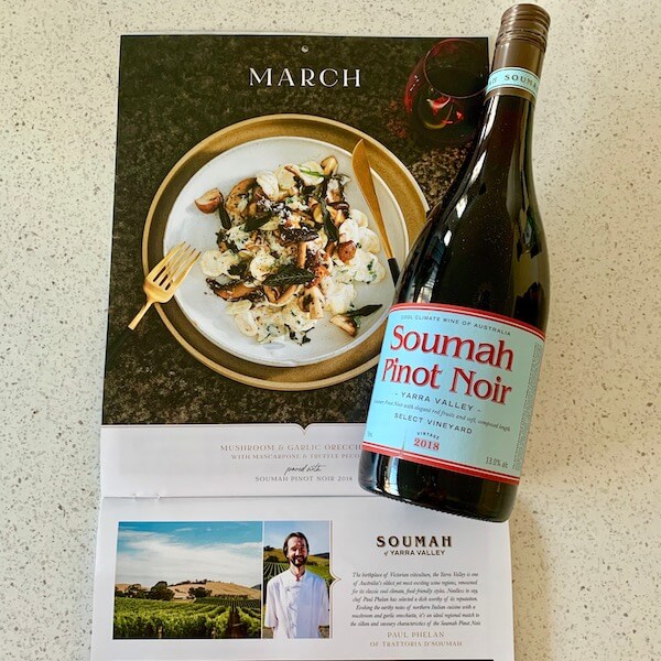 March - Wine Selectors 2020 wine and food calendar case