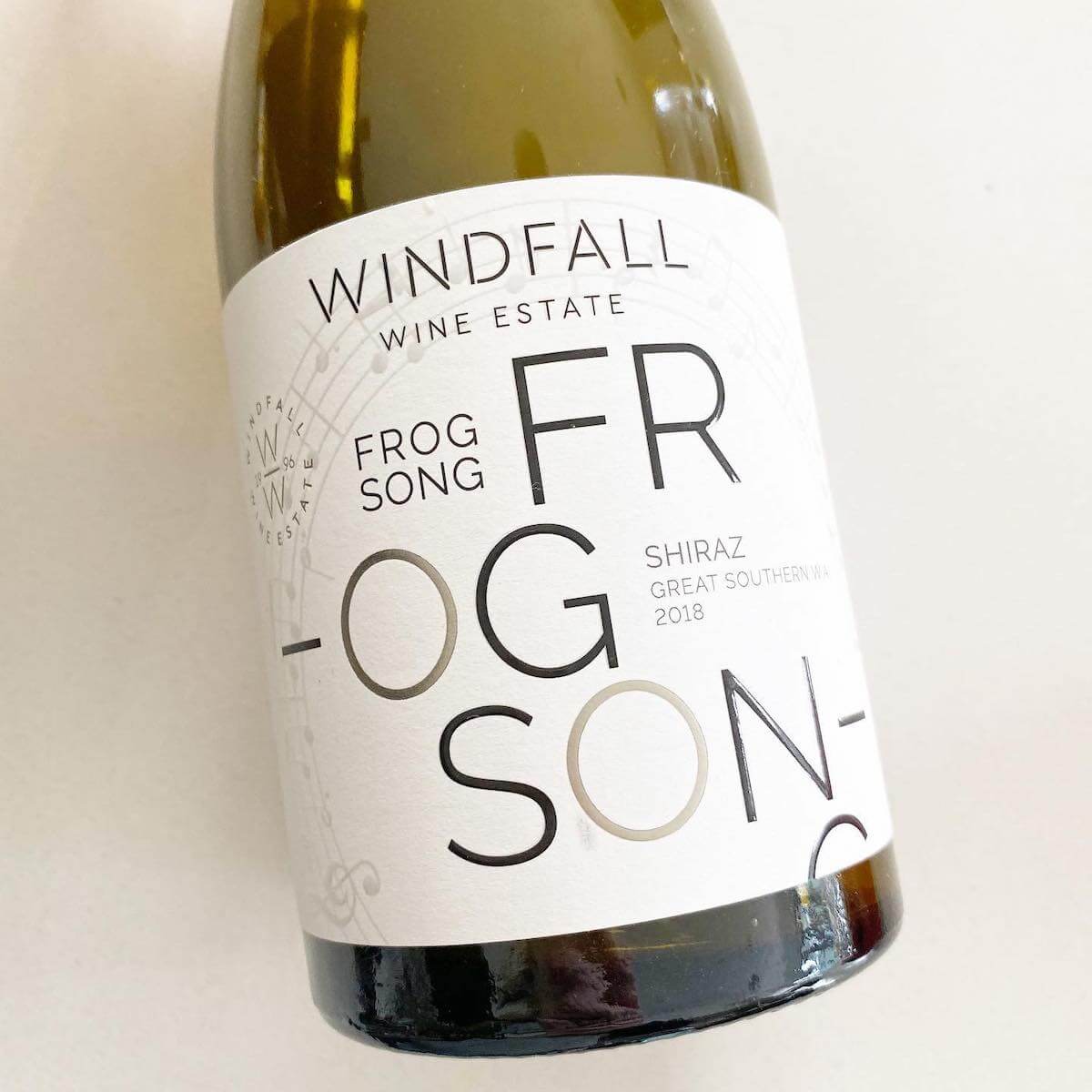 Windfall Wine Estate 2018 ‘Frog Song’ Shiraz – Great Southern