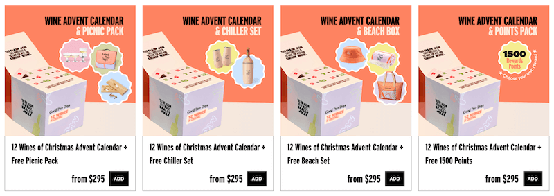 Good Pair Days 12 Wines of Christmas Advent Calendar + Free Gift