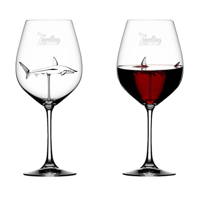 Branded Shark wine glass - promotional product - Minc Marketing