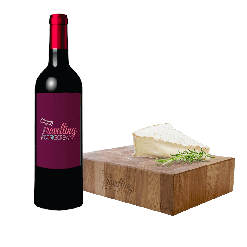 Chopping Board and wine bottle branded promotional product - Minc Marketing