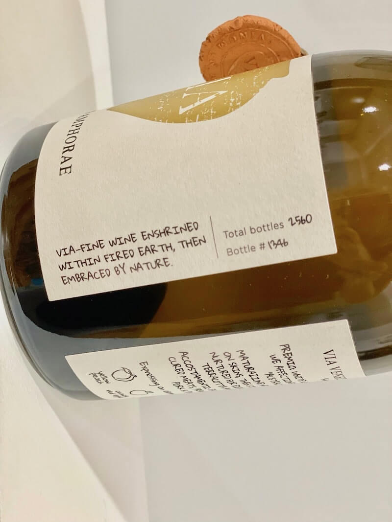 Vinum in Amphorae 2018 'La Venezia' - Side Label