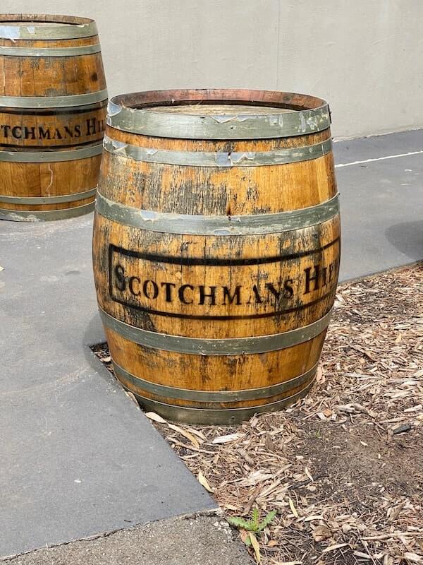 Old Wine Barrels at Scotchmans Hill