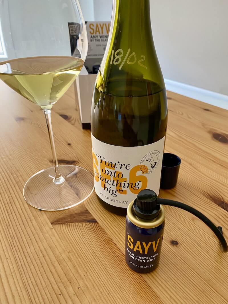 Product testing SAYV Wine Saver
