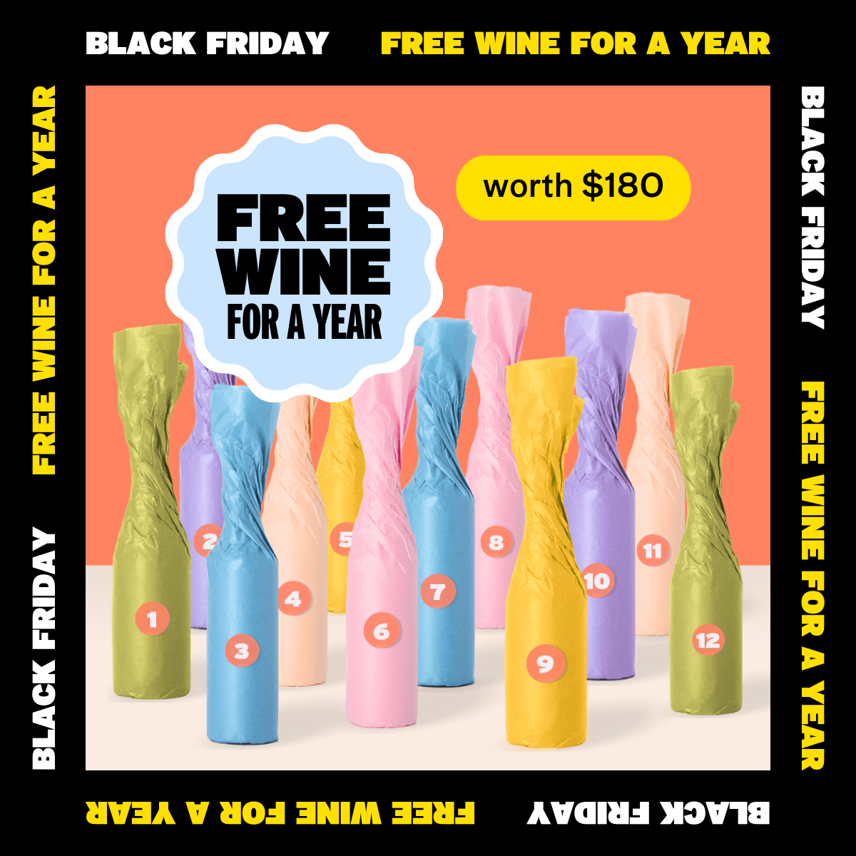 Good Pair Days - Black Friday Wine Deal - Free Wine For a Year