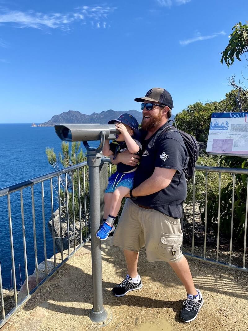 Binoculars at Cape Tourville Lighthouse Walk - Freycinet National Park