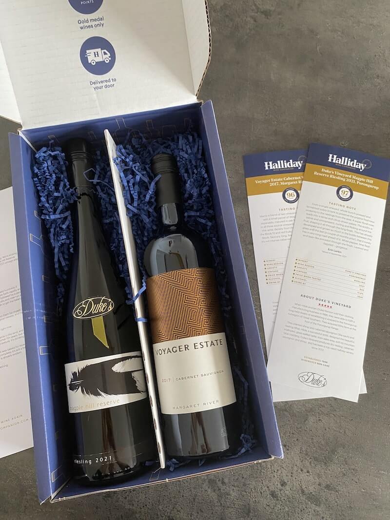 Halliday Wine Club Box with Tasting Notes