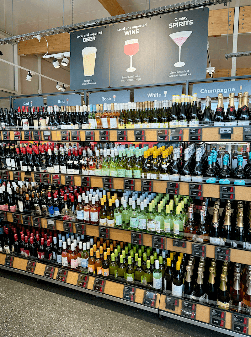 ALDI Supermarket Wine Selection